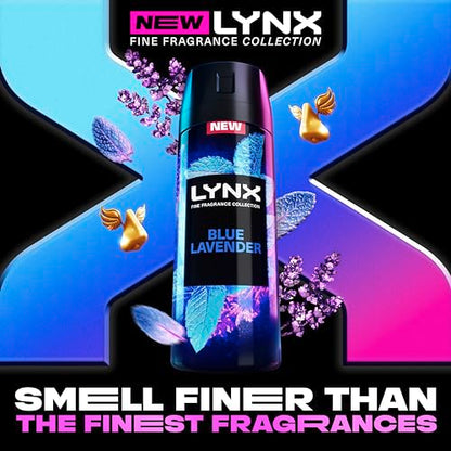 - Lynx Fine Fragrance Collection | Blue Lavender Premium Deodorant Bodyspray -