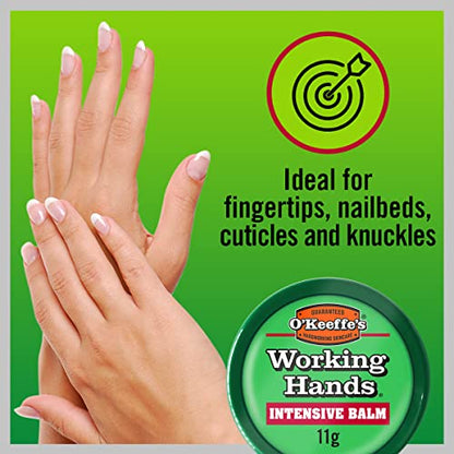 - O'Keeffe's Working Hands Intensive Balm | 11g -Conditioning Hand Balm -