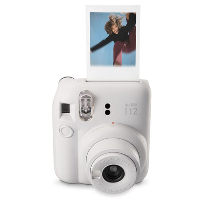 - Fujifilm Instax Mini 12 Instant Camera | 40 Shot Film Pack | Clay White -