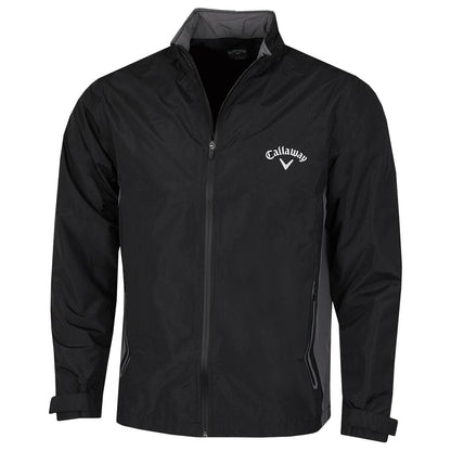 Callaway Golf Mens Waterproof Golf Jacket - Caviar - S