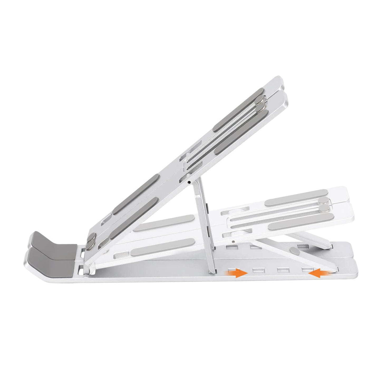 Amazon Basics Laptop Stand with 6-Angle Adjustment, For Laptops 10 (25.4 cm) - 15.6 Inches (39.6 cm), Silver