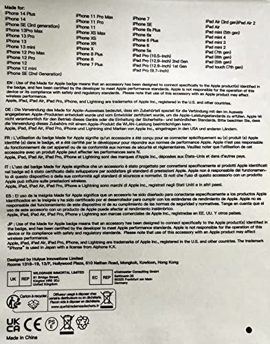 - RAVIAD iPhone Cable Short [1FT/30CM, MFi Certified] | Nylon Braided | Black -