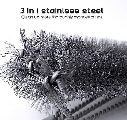 - ZWMYF BBQ Grill Cleaning Brush&Scraper – Barbecue Wire Brush for Grill
