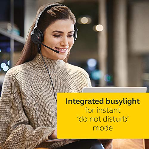 - Jabra Evolve2 30 Headset | Noise Cancelling Microsoft Teams Certified Stereo Headphones With 2-Microphone Call Technology -