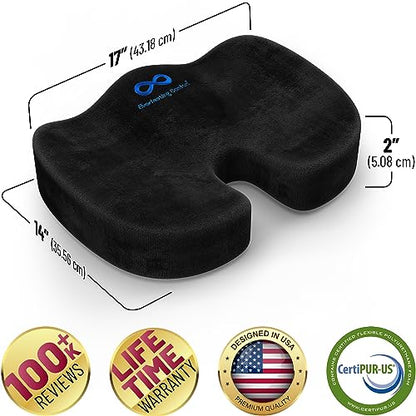 - Everlasting Comfort Memory Foam Seat Cushion -