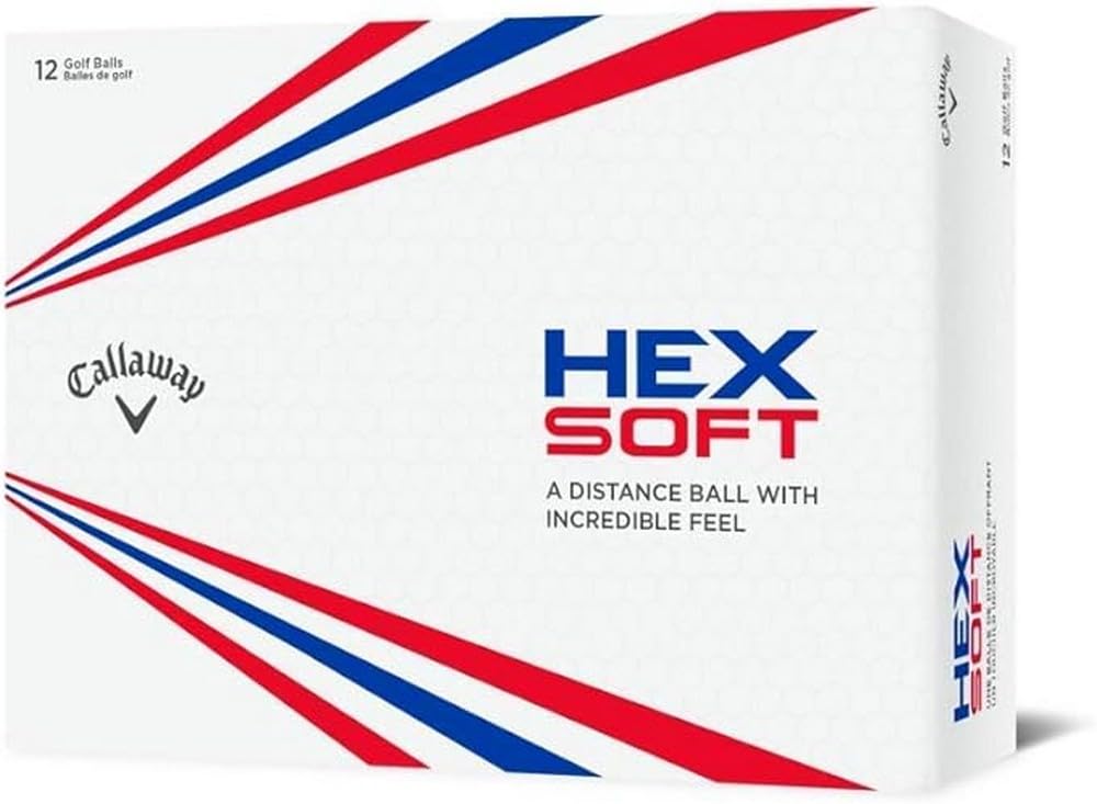 Callaway Golf Hex Soft Golf Balls 2019, White, One Dozen
