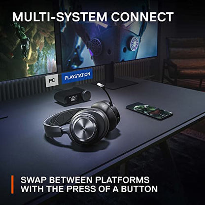 - SteelSeries | Arctis Nova Pro Wireless Multi-System Gaming Headset |  Active Noise Cancellation | ClearCast Gen 2 Mic - PC, PS5, PS4, Switch, Mobile -