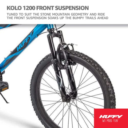 - Huffy Stone Mountain Bike | 20 Inch Wheel | 6 Speed | Metallic Blue 6-9yrs -