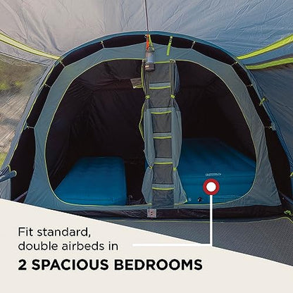 Coleman Tent Vail 4 | Family tent for 4 persons | large 4 man camping tent with 2 extra-large sleeping compartments and vestibule | quick to set up | waterproof HH 4,000 mm