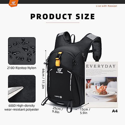 - SKYSPER Small Hiking Backpack | 15L Travel Backpack | Lightweight Bag | Water Resistant -