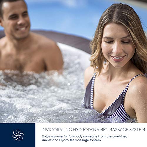 - Lay-Z-Spa Maldives Luxury Hot Tub | 8 HydroJet Pro Massage System | Inflatable Spa | LED Lights | Foot Massager | Freeze Shield Technology | 5-7 Person -