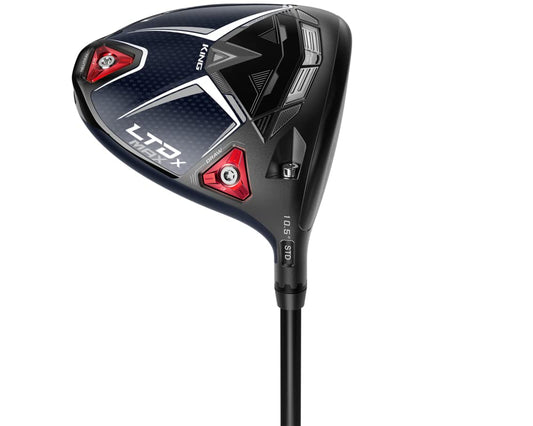 Cobra Golf 2022 LTDX Max Driver Gloss Peacoat-Red (Men's, Right Hand, UST Helium Nanocore, Senior Flex, 10.5)