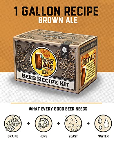 Craft A Brew Brown Ale Refill Recipe Kit; 1 Gallon; Ingredients for Home Brewing Beer