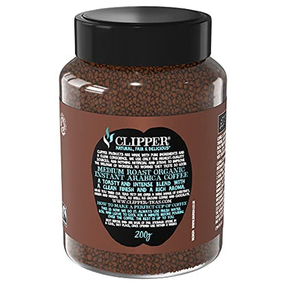 Clipper Super Special Organic Arabica Instant Coffee | 6 x 200g Jars | Bulk Buy for Home & Catering | Gourmet Coffee | Sustainable Fairtrade Coffee by Clipper Teas | Ethically Sourced & Eco Conscious