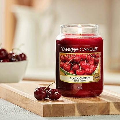- Yankee Candle Scented Candle, Black Cherry Large Jar Candle Gift