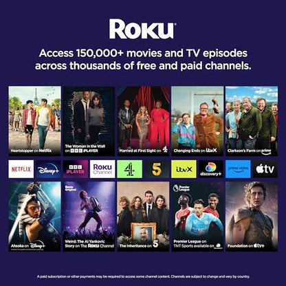- Roku Express (New, 2023) | HD Streaming Device with High-Speed HDMI Cable -