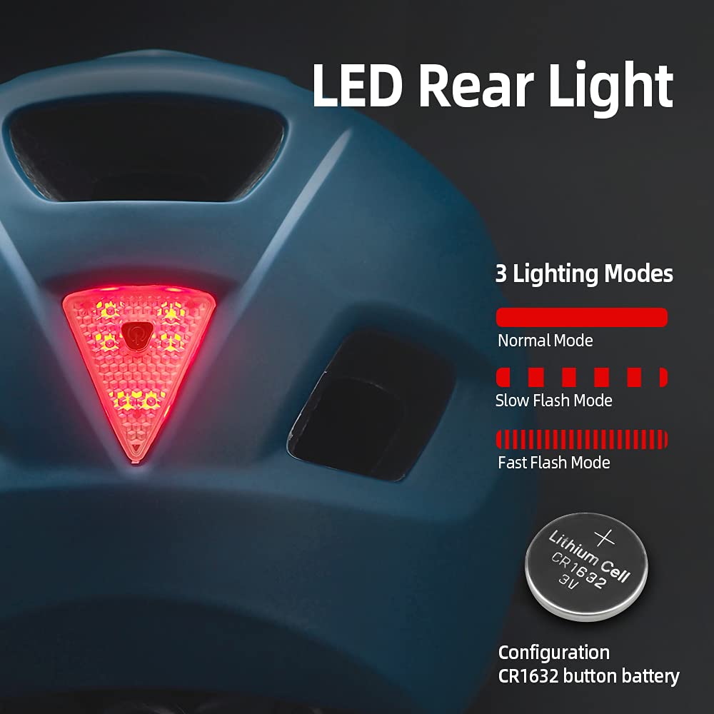 - EASTINEAR Adults Bike Helmet | LED Taillight Cycle Helmet -