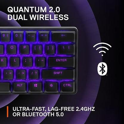 - SteelSeries Apex Pro | Mini Wireless HyperMagnetic Gaming Keyboard | World's Fastest Keyboard -