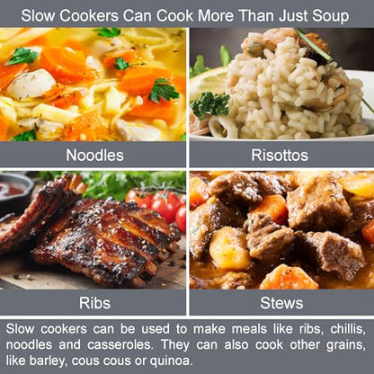 - Quest 35279 3.5 Litre Slow Cooker| Compact Stainless Steel | 3 Temperature Settings -