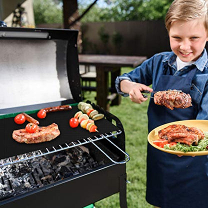 - EXTSUD BBQ Grill Mat | 5 Pcs bbq Grill Mats | Non Stick Reusable and Baking Mesh | For Indoor Outdoor BBQ -