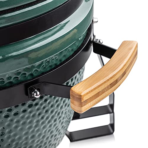 - Fire Mountain 15" Mini Ceramic BBQ Kamado Grill | Egg BBQ | Charcoal Grill, Oven and Smoker -