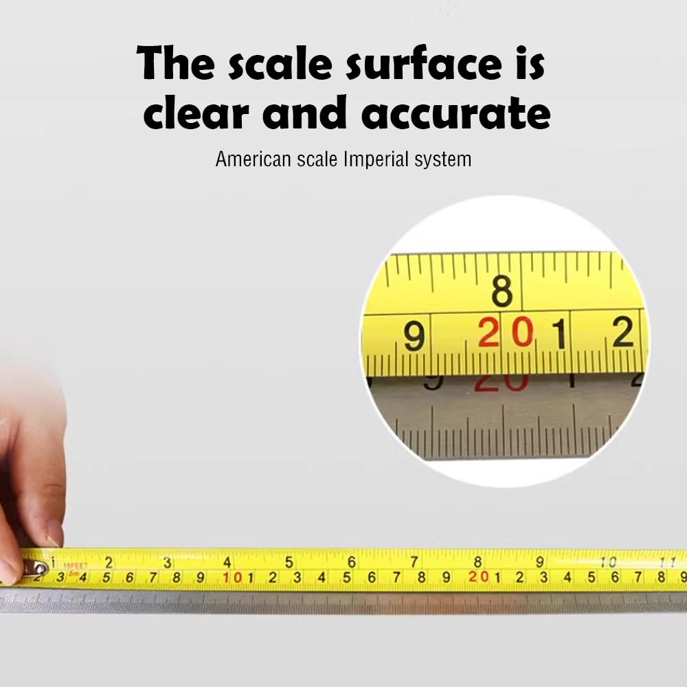 - Tape Measure 5m/16ft | Retractable Magnetic Tape Measure | Imperial Metric -