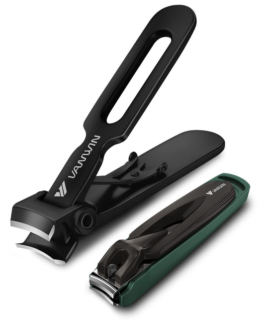 - VANWIN Nail Clipper Set 2 Pack, Heavy Duty Toenail Clippers for Thick Toenails -