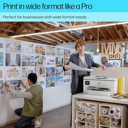 - HP OfficeJet Pro 9720e Wide Format All-in-One Printer | Colour | Printer for Small Office | Wireless | Print, Scan, ADF | Up To A3 | 3 Months Instant Ink Included | Easy Setup | Up To 3 Years Warranty -