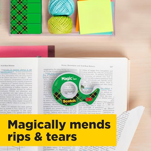 - Scotch Magic Tape | 4 Rolls | 19 mm x 33 m | General Purpose Sticky Tape | For Document Repair, Labelling & Sealing -