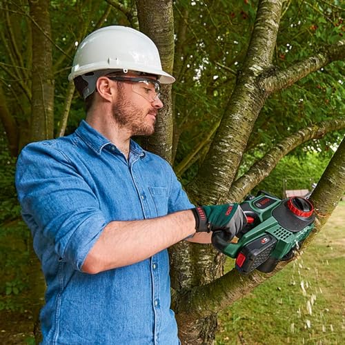 Bosch Home and Garden Cordless Chainsaw UniversalChain 18 (without battery, 18 Volt system, in carton packaging)