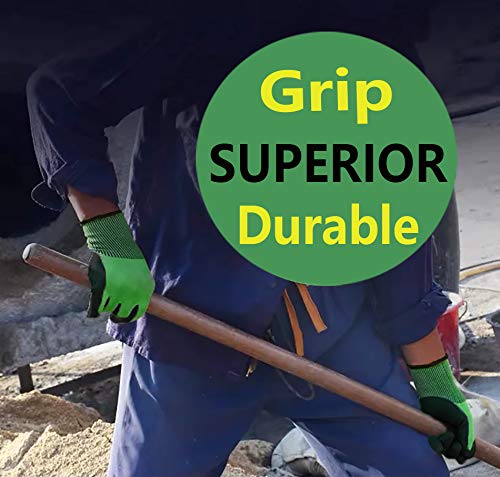 - PROGANDA 3 Pairs | Colourful Superior Grip Gardening Work Gloves -
