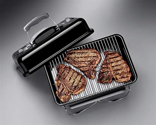 - Weber Go-Anywhere Barbeque Grill | Portable Grill | Table Top Camping Barbeque with Lid |