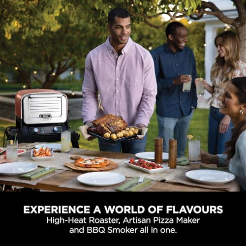 - Ninja Woodfire Electric Outdoor Oven | 8-in-1 Pizza Oven | High-Heat Roaster & BBQ Smoker with Roast Rack -