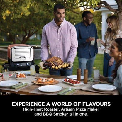 - Ninja Woodfire Electric Outdoor Oven | 8-in-1 Pizza Oven | High-Heat Roaster & BBQ Smoker with Roast Rack -