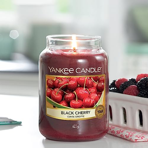 - Yankee Candle Scented Candle, Black Cherry Large Jar Candle Gift