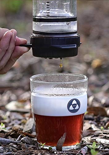 Delter Coffee Press - Coffee Maker 400ml (Transparent/Clear) Filter Espresso Coffee Maker