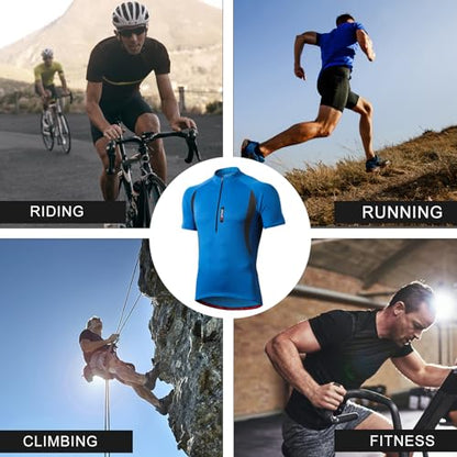 - FEIXIANG Men’s Cycling Jersey | Short Sleeve Cycle Tops -