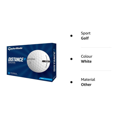 - TaylorMade | Distance+ Golf Balls 2021 | White -