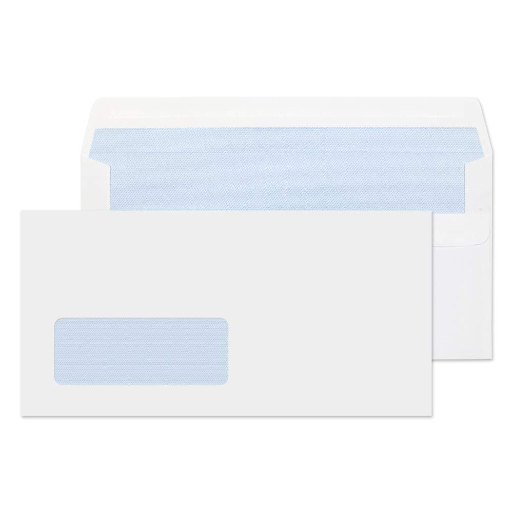 Blake Purely Everyday DL 110 x 220 mm 80gsm Self Seal Window Envelopes (FL2884/500) White - Pack of 500