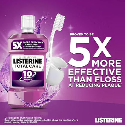 - Listerine Total Care Antibacterial Mouthwash | Caring and Cleansing Mouthwash -