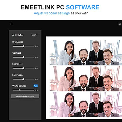 - EMEET 1080P Webcam with Microphone | C960 Web Camera | 2 Mics Streaming Webcam with Privacy Cover | 90°View Computer Camera -