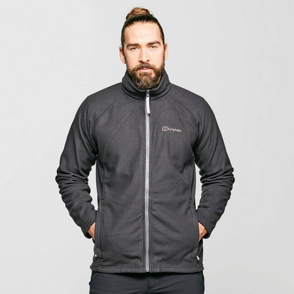 Berghaus Men's RG Alpha 3-in-1 Waterproof Jacket with Removable Fleece, Extra Comfort, Lightweight Coat, Black, L