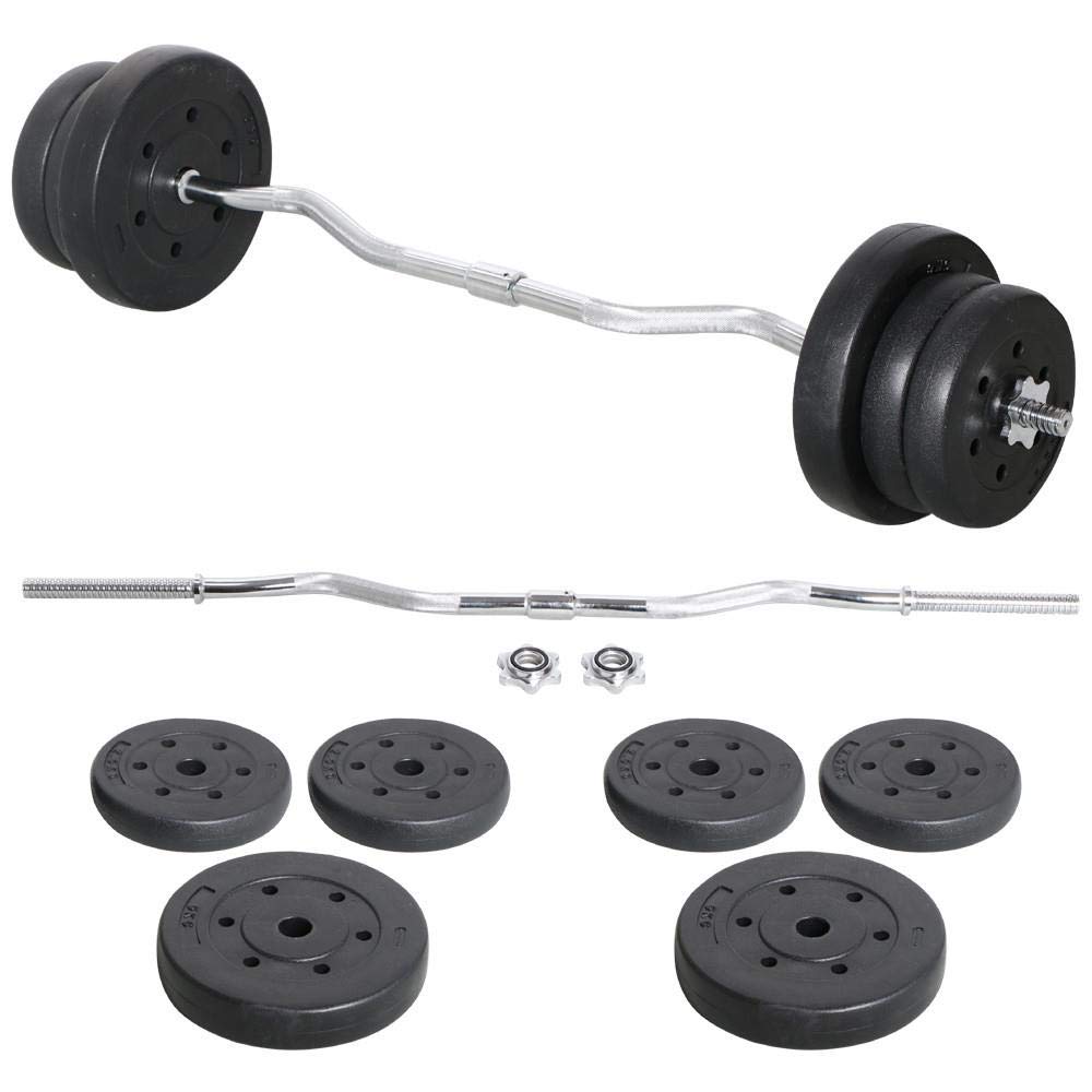 - Yaheetech Barbell Weight Set (25KG) For Home Gym & Weight Lifting Training.