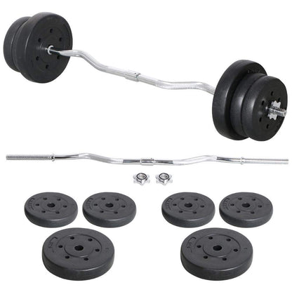 - Yaheetech Barbell Weight Set (25KG) For Home Gym & Weight Lifting Training.