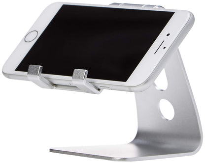 Amazon Basics Adjustable Cell Phone Stand for iPhone and Android , Silver