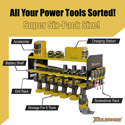 - Toolganize Garage Power | Tool Storage Organiser | Workshop Wall Mounted Storage -