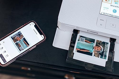 Canon SELPHY CP1500 White GB Compact Photo Printer – Wireless Printing, Long-Lasting Prints, USB-C & SD Card Connectivity – Ideal for Scrapbooks & Photo Albums
