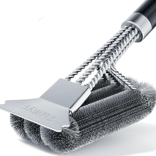 - ZWMYF BBQ Grill Cleaning Brush&Scraper – Barbecue Wire Brush for Grill