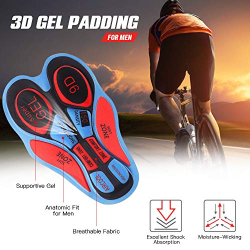 - Lixada Men's Cycling Undershorts | 3D Padded Breathable Mesh | Biking Underwear Shorts -