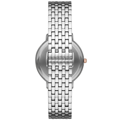 - Emporio Armani Watch for Women | Two Hand Movement | 32 mm Silver Stainless Steel Case with a Stainless Steel Strap | AR80023 -